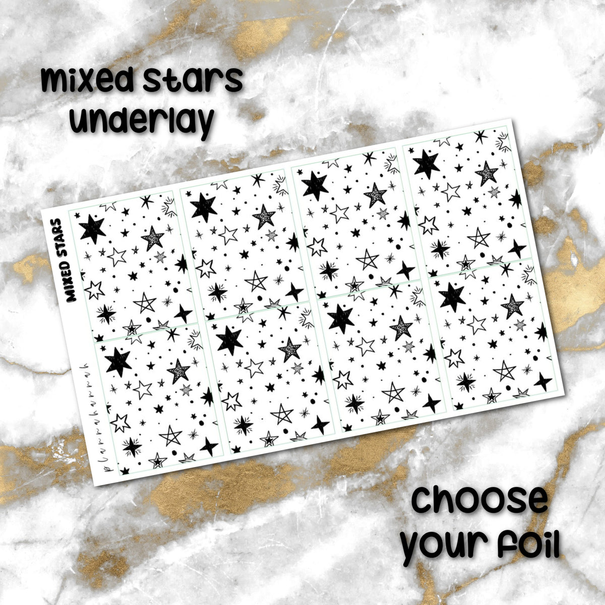 Mixed Stars | Foiled Underlay