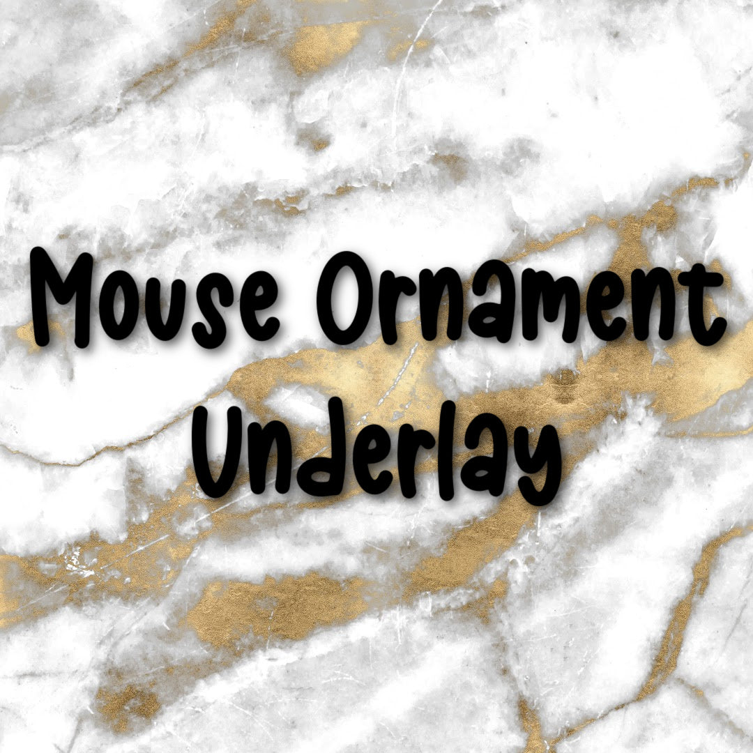 Mouse Ornament | Foiled Holiday Underlays