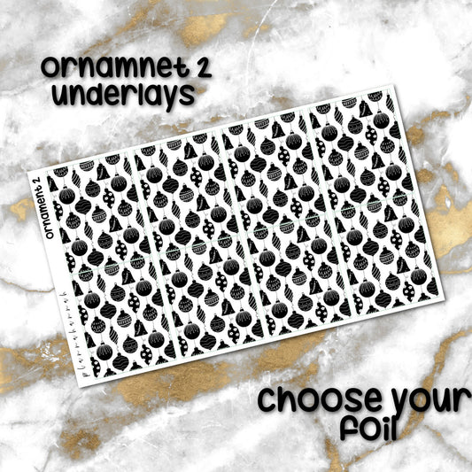 Ornaments 2 | Foiled Holiday Underlays