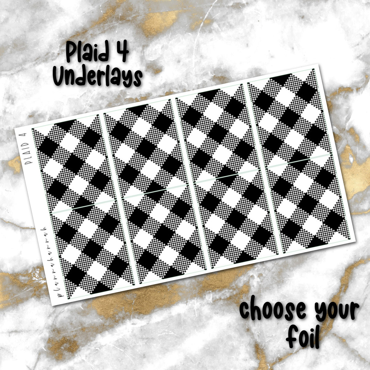 Plaid 4 | Foiled Underlay