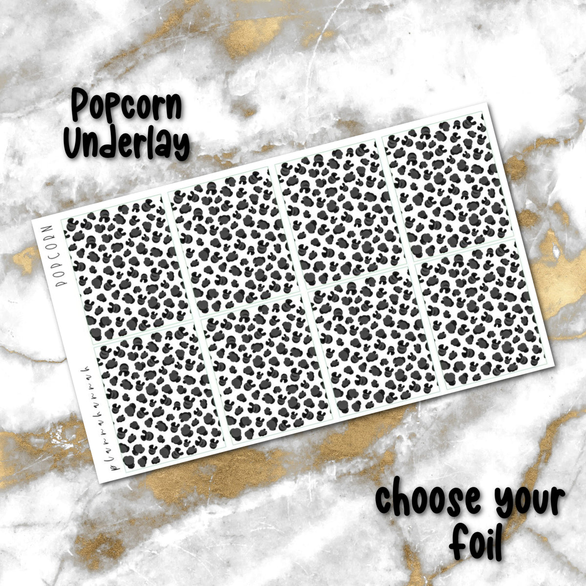 Popcorn | Foiled Underlay