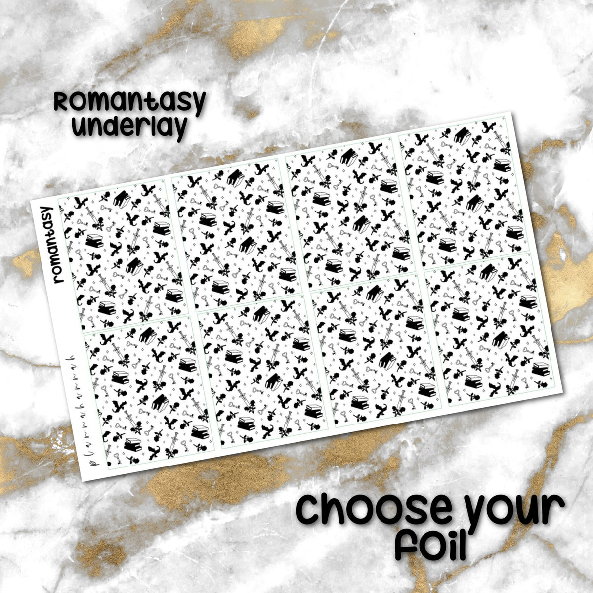 Romantasy | Foiled Underlay