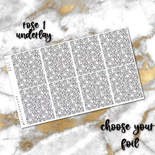 Rose 1 | Foiled Underlay