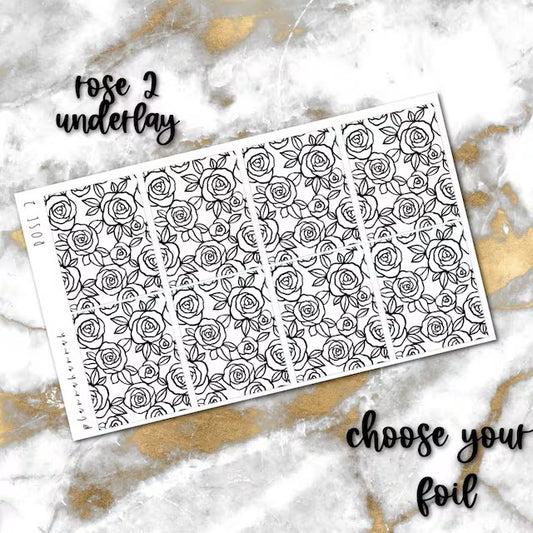 Rose 2 | Foiled Underlay