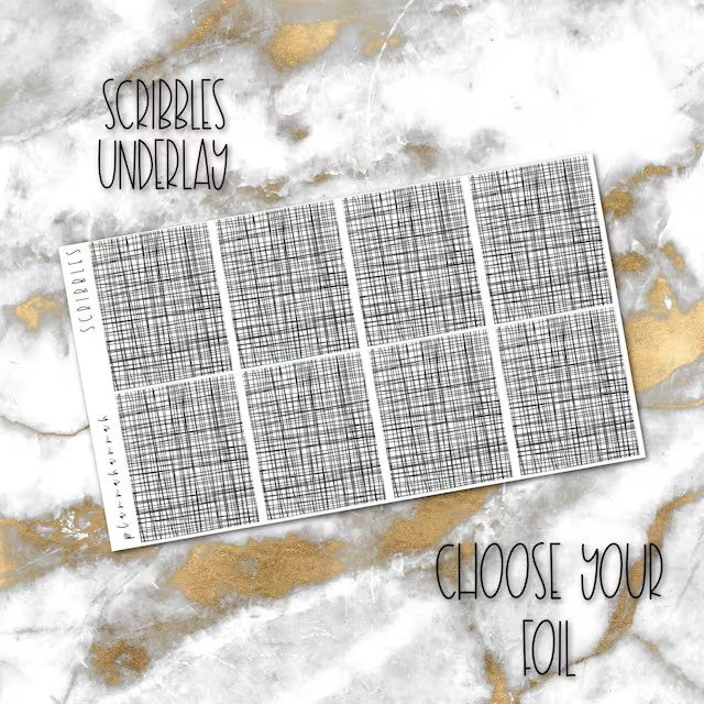 Scribbles | Foiled Underlay