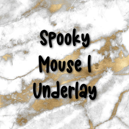 Spooky Mouse 1 | Foiled Halloween Underlays