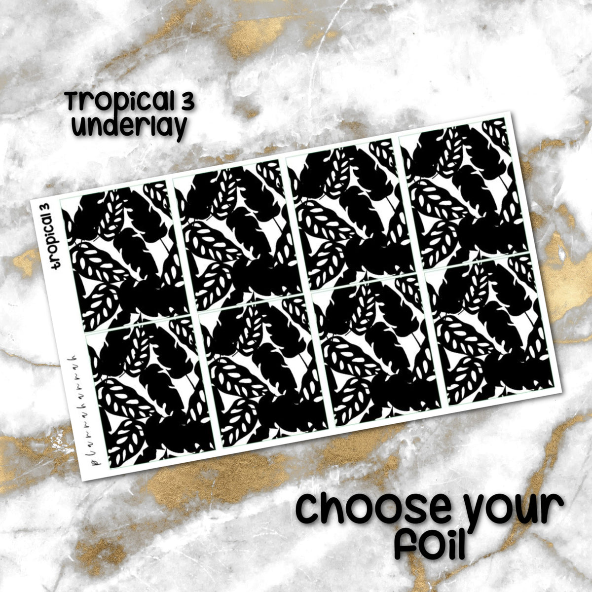 Tropical 3 | Foiled Underlay