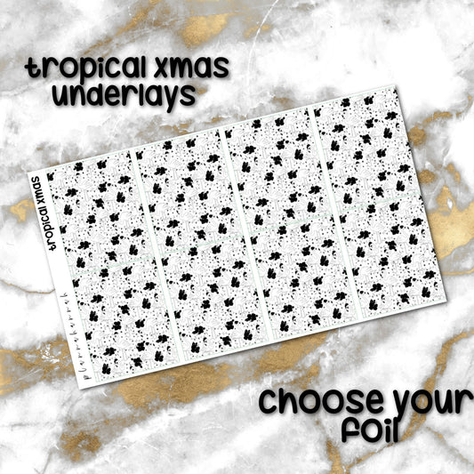 Tropical Xmas | Foiled Holiday Underlays