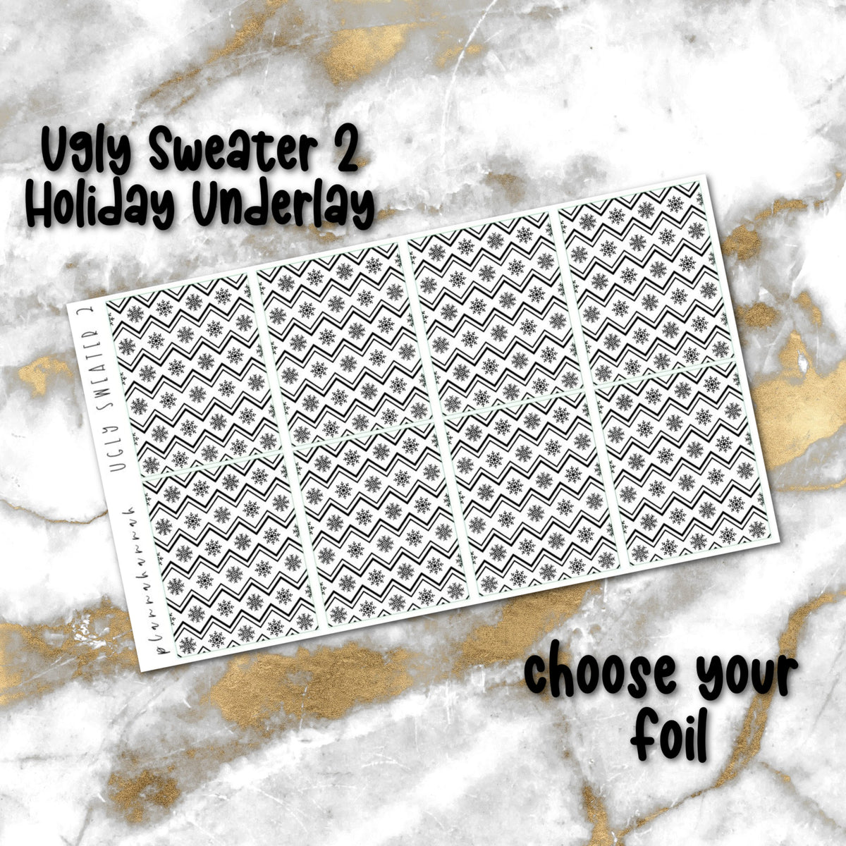 Ugly Sweater 2 | Foiled Holiday Underlays