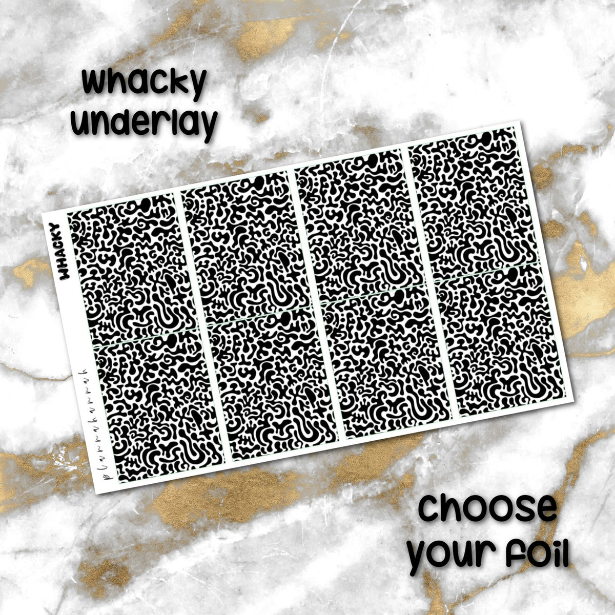 Whacky | Foiled Underlay