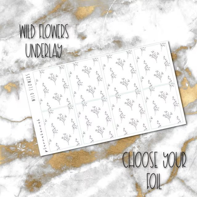 Wild Flowers | Foiled Underlay