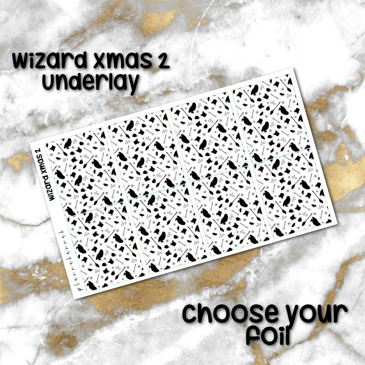 Xmas Wizard 2 | Foiled Holiday Underlay