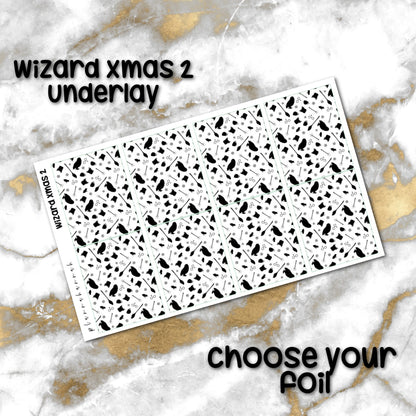 Xmas Wizard 2 | Foiled Holiday Underlay